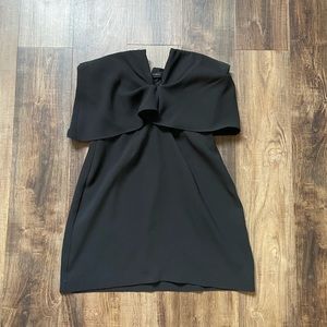 NWOT BCBG Black Strapless Dress